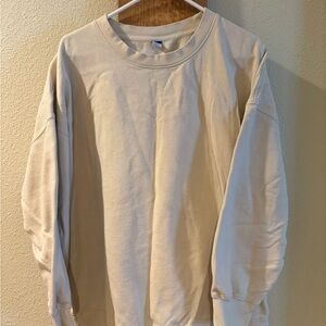 Women's beige lightweight sweatshirt